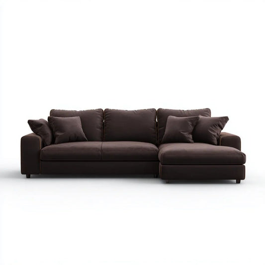 Sofa, 4-osobowa Belarbine PU Belarbine syntetyczna skórzana sofa, w kształcie litery L, 280 x 160 x 85 cm