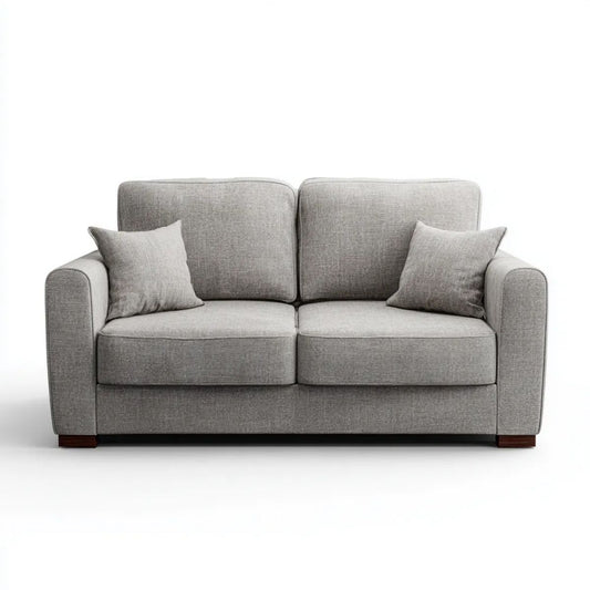 Sofa, 2-osobowa poliester sofa z sofą z sofą z sofą z sofą z sofą z sofą z sofą z ciemnym brunatem, 160 x 90 x 85 cm