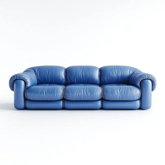Sofa, 3-osobowa w kolorze niebieskim, 225 x 95 x 88 cm