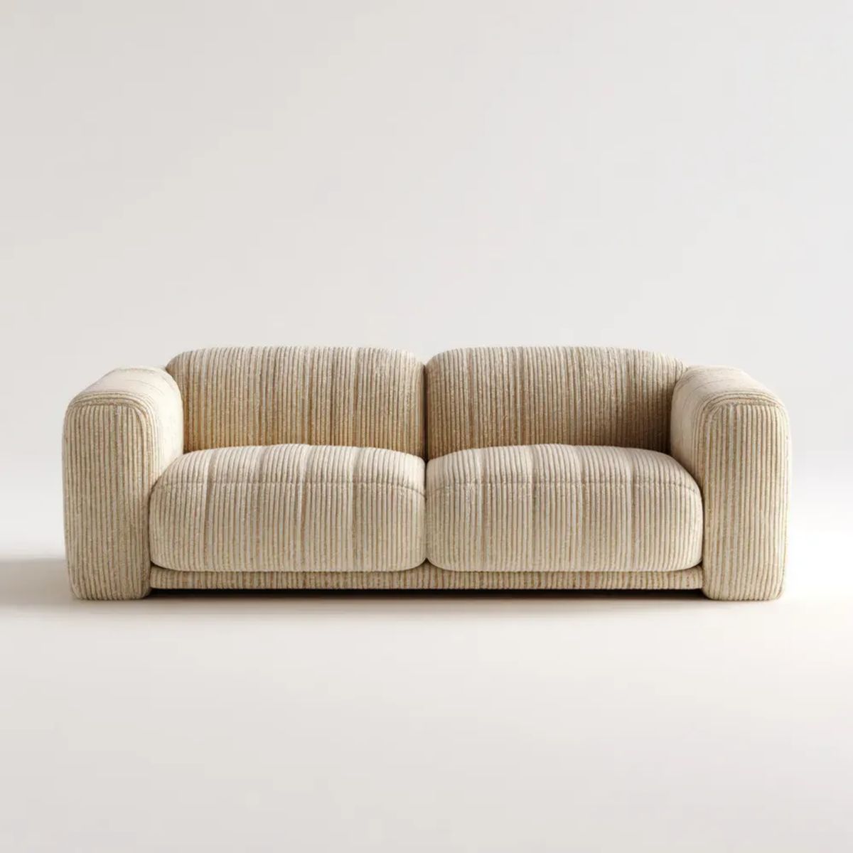 Sofa, 2-osobowa w poliestrze w płaskiej sofie, 170 x 92 x 72 cm